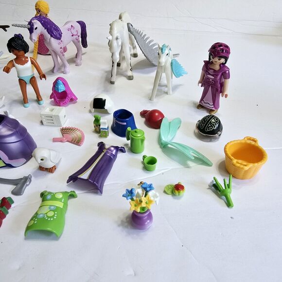Playmobile 8 People Lot Fairy Elf Unicorn Figures and Accessories - Picture 4 of 8